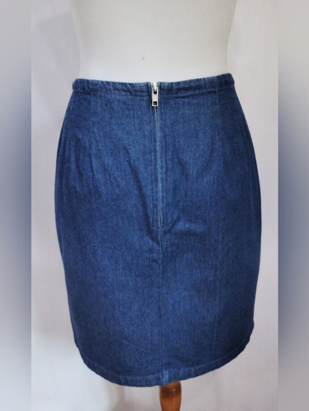 SUN RIVER DOUBLE BUTTON DENIM SKIRT - Picture 4 of 6